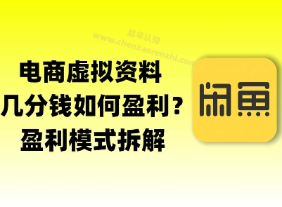 揭秘虚拟电商1分钱资料与卡券是如何获得收益的(详细拆解)-吾藏分享