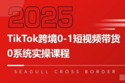 TikTok跨境0-1短视频带货，系统拆解TikTok跨境带货全链路，实现跨境可持续盈利-吾藏分享