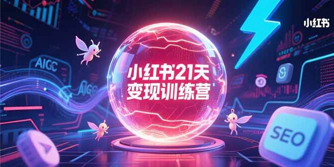 （15328期）小红书21天变现训练营，AIGC工具高效应用，SEO优化核心技巧-吾藏分享