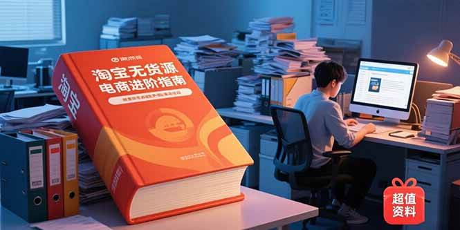 （15317期）淘宝无货源电商进阶指南，包含新人课、进阶课，配套资料，蓝海选品等-吾藏分享