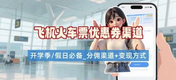 学生党必看！机票火车票优惠券申请渠道 + 项目打法，开学季节日速存-吾藏分享