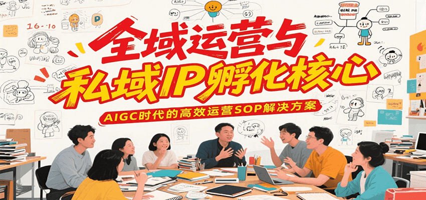 全域运营与私域IP孵化核心，AIGC时代的高效运营SOP解决方案-吾藏分享