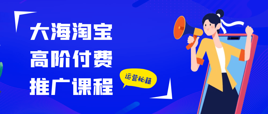 大海淘宝高阶付费推广课程-吾藏分享