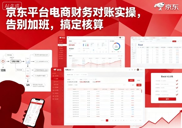 京东平台电商财务对账实操，告别加班，搞定核算-吾藏分享