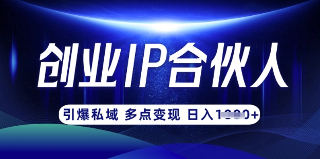 云帆·创业ip合伙人打造3.0，从0到1教你做网创，实现月入过W-吾藏分享