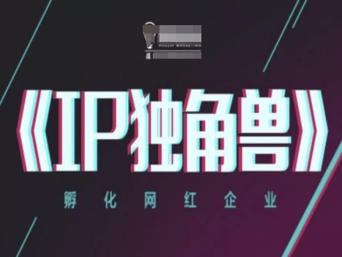 IP独角兽，孵化网红企业，ip教程-吾藏分享
