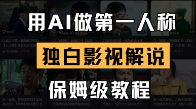 用AI做第一人称独白影视解说，手把手教学，保姆级教程-吾藏分享