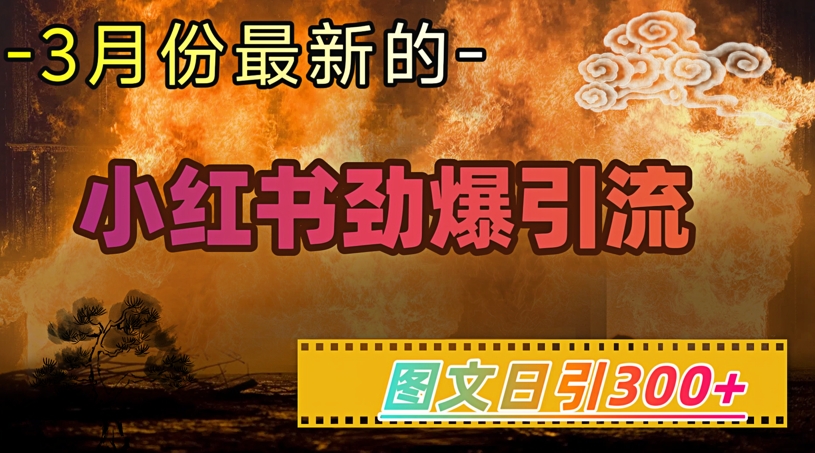小红书超劲爆引流手段，图文日引300+轻松变现1W-吾藏分享