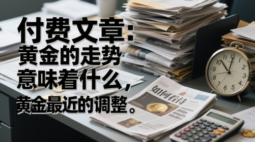 付费文章：黄金的走势意味着什么，如何看待黄金最近的调整-吾藏分享
