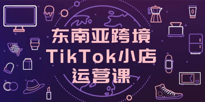 东南亚跨境TikTok小店运营课，掌握店铺设置与流量转化核心技巧-吾藏分享