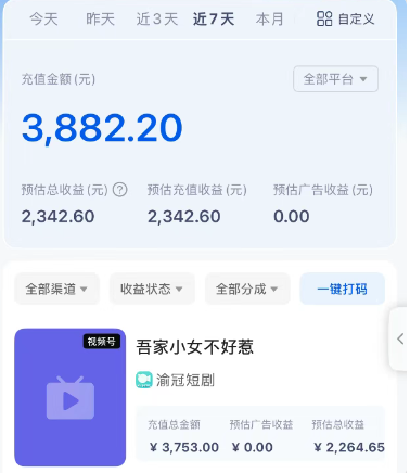 短剧搬砖新玩法，软件批量二创剪辑，7天赚了3800，赶紧做起来【附软件】-吾藏分享