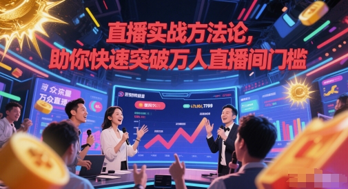 直播实战方法论，助你快速突破万人直播间门槛-吾藏分享