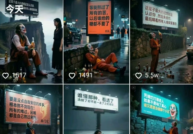 一条视频竟然15W赞！用AI制作小丑自嘲扎心文案视频，当下非常火爆的短视频流量神器-吾藏分享