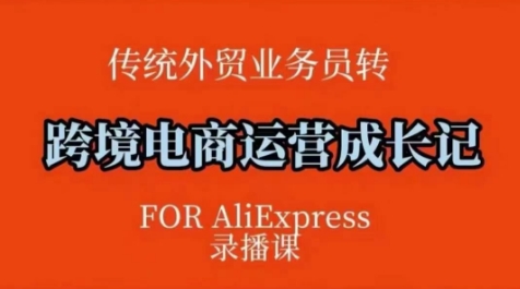 跨境电商速卖通运营课，​运营方法论+后台实操，逻辑清晰-吾藏分享