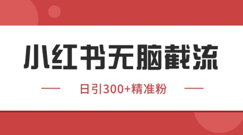 小红书只要你有同行就能获客，独家野路子获客玩法，暴力截流【揭秘】-吾藏分享