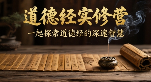 道德经实修营，一起探索道德经的深邃智慧-吾藏分享