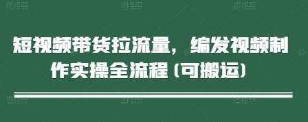 短视频带货拉流量，编发视频制作实操全流程(可搬运)-吾藏分享
