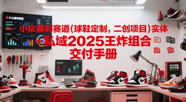 小众暴利赛道(球鞋定制，二创项目)实体+私域2025王炸组合  交付手册-渝渝网创