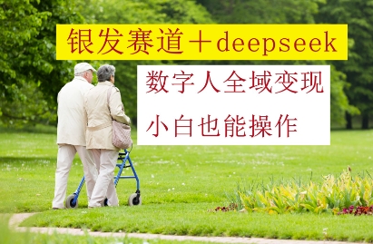 银发赛道+deepseek数字人全域变现，小白也能操作-吾藏分享