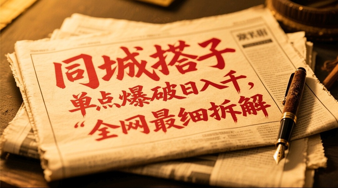 同城搭子群19.9单点爆破日入千，搭子组局月入万，全网最细拆解-吾藏分享