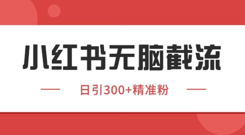 小红书截流同行客源，独家野路子获客玩法 日引200+暴力获客【揭秘】-吾藏分享