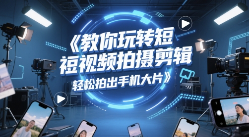教你玩转短视频拍摄剪辑，轻松拍出手机大片-吾藏分享