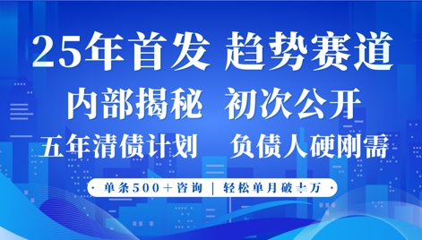 2025年首次公开，真正的事业型赛道，客咨不断，单月轻松破W-吾藏分享