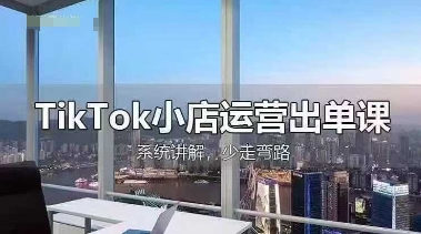 TikTok小店运营出单课，从开店选品、运营出单、发货回款，进行全流程讲解-吾藏分享