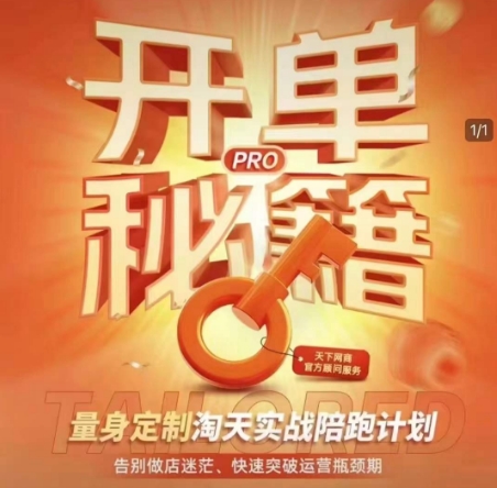 淘宝开单秘籍PRO，量身定制淘天实战陪跑计划，告别做店迷茫、快速突破运营瓶颈期(更新)-吾藏分享