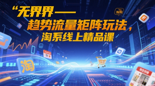 无界-趋势流量矩阵玩法，淘系线上精品课-吾藏分享