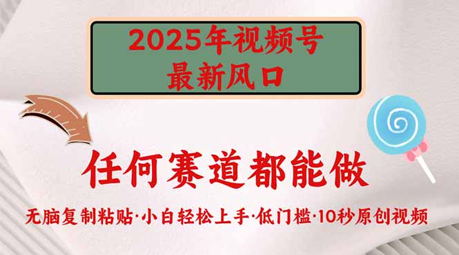 2025年视频号新风口，低门槛只需要无脑执行-吾藏分享