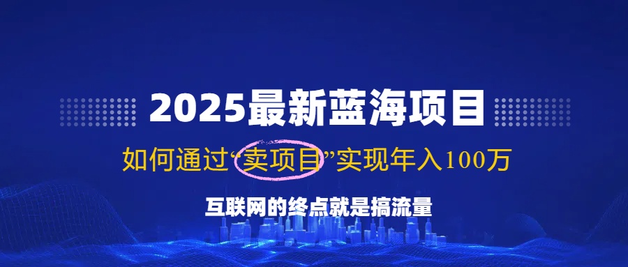 2025最新蓝海项目，零门槛轻松复制，月入10万+，新手也能操作！-吾藏分享