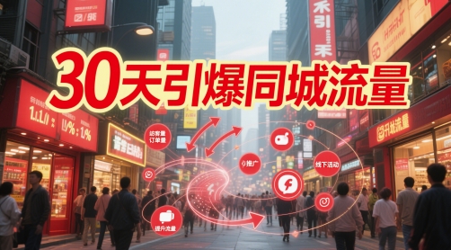 30天引爆同城流量：团购篇 认知篇 流量篇 来客篇 达人篇 老板人设IP篇 投流篇-吾藏分享