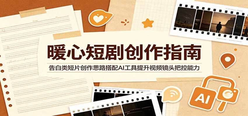 暖心短剧创作指南:告白类短片创作思路搭配AI工具提升视频镜头把控能力-雷总联盟
