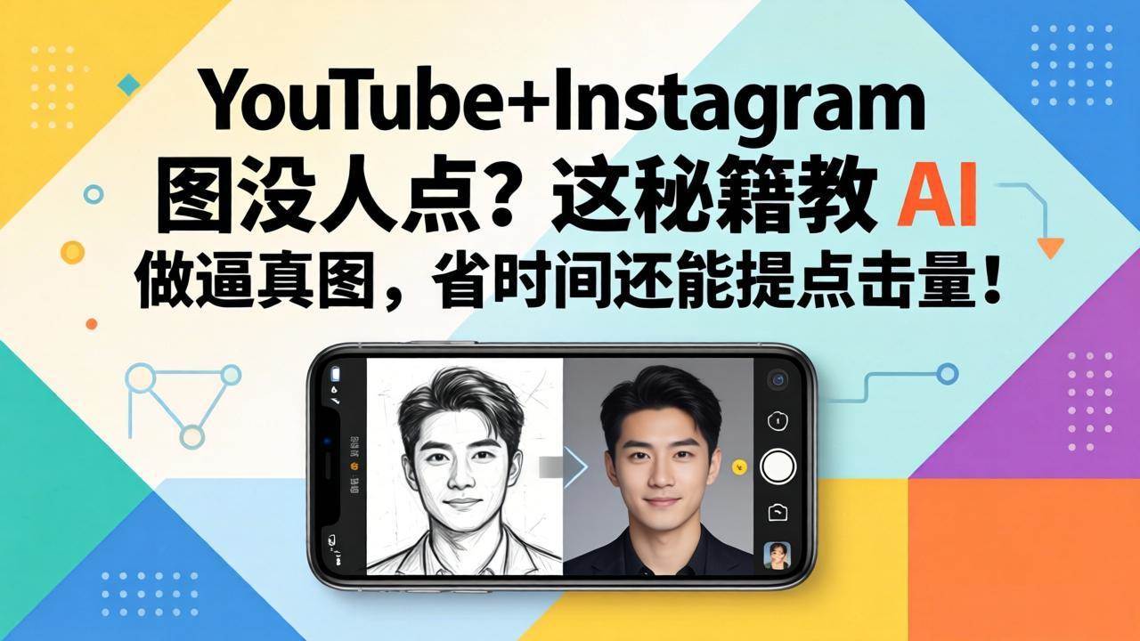 （17911期）YouTube+Instagram 图没人点？这秘籍教 AI 做逼真图，省时间还能提点击量-吾藏分享