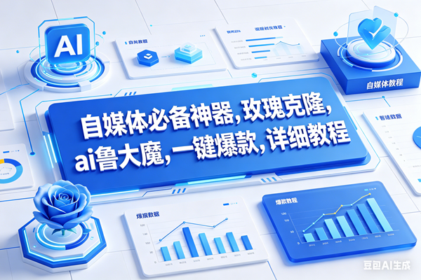 （17964期）玫瑰克隆工具，鲁大魔ai软件，自媒体的神器，一键爆款，50多个功能的详细教程。-赚客网赚