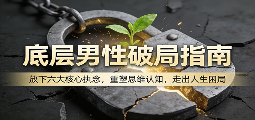 底层男性破局指南：放下六大核心执念，重塑思维认知，走出人生困局-吾藏分享