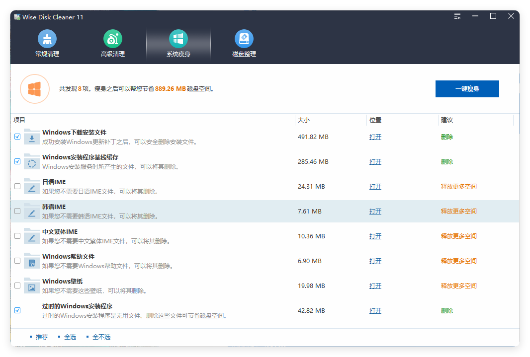 Wise Disk Cleaner v11.3.5.855绿色版-吾藏分享