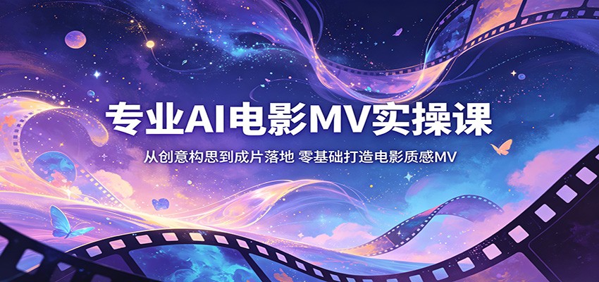 专业AI电影MV实操课：从创意构思到成片落地，零基础打造电影质感MV-创客前沿