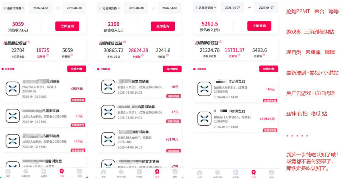 迅雷浏览器项目2.0_拆个大佬周1W的打法-吾藏分享