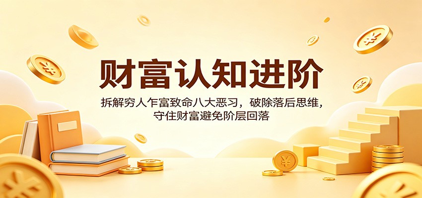 财富认知进阶：拆解穷人乍富致命八大恶习，破除落后思维，守住财富避免阶层回落-吾藏分享