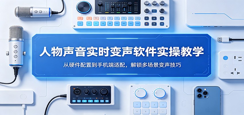 人物声音实时变声软件实操教学：从硬件配置到手机端适配，解锁多场景变声技巧-吾藏分享