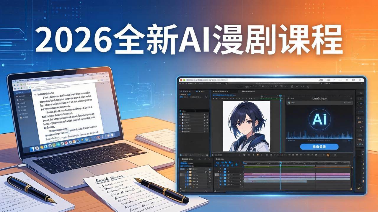 （17893期）2026全新AI漫剧课程：覆盖创作全链路，教你写作分镜剪辑配音一站式打造漫剧作品-吾藏分享