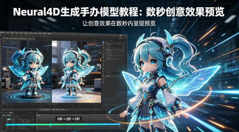 Neural4D生成手办模型教程，让创意效果在数秒内呈现预览-赚客网赚