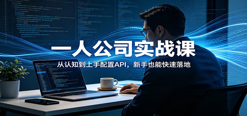 一人公司实战课：从认知到上手配置API，新手也能快速落地-吾藏分享