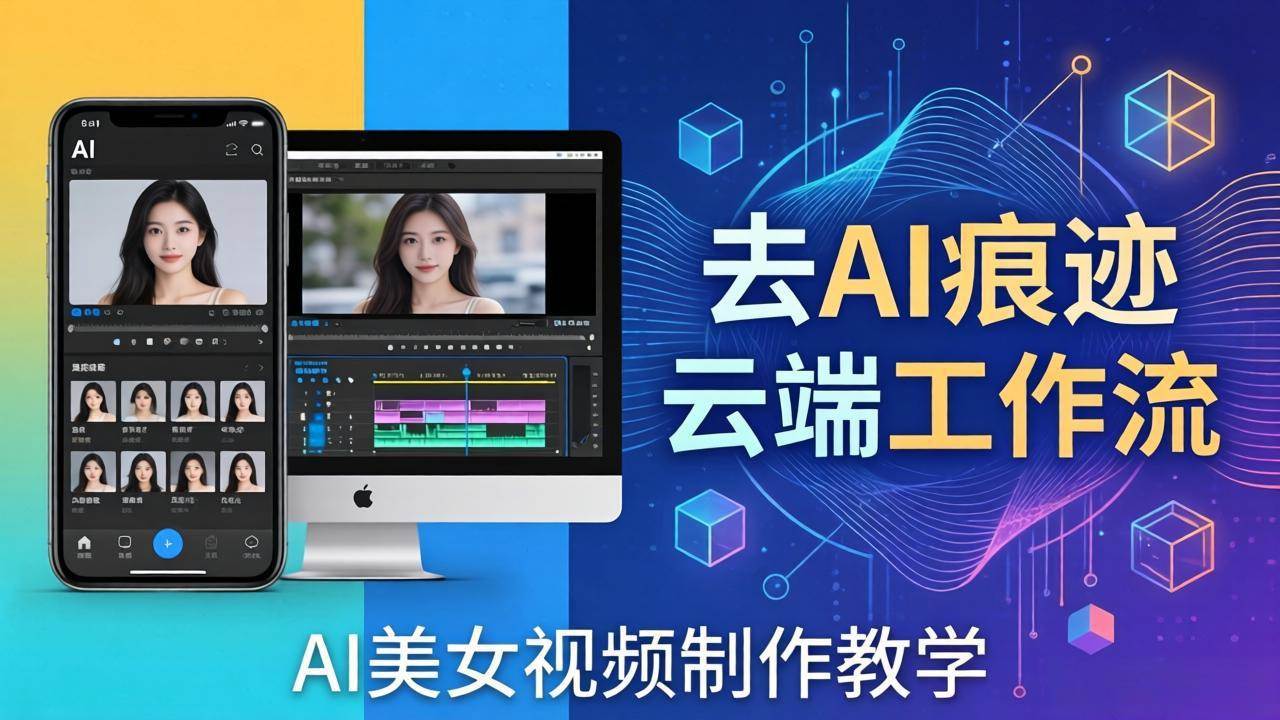 （17928期）AI美女视频制作教学：去AI痕迹，云端工作流出图，手机电脑均可，不需要配置-休闲网赚three