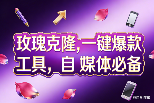 （17695期）玫瑰克隆工具，ai鲁大魔，自媒体必备神器，一键爆款，详细教程。-赚客网赚
