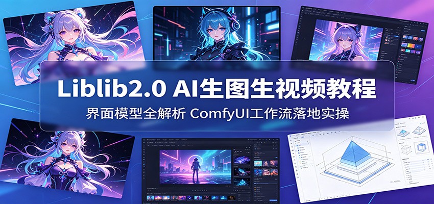 Liblib2.0 AI生图生视频教程：界面模型全解析，ComfyUI工作流落地实操-休闲网赚three