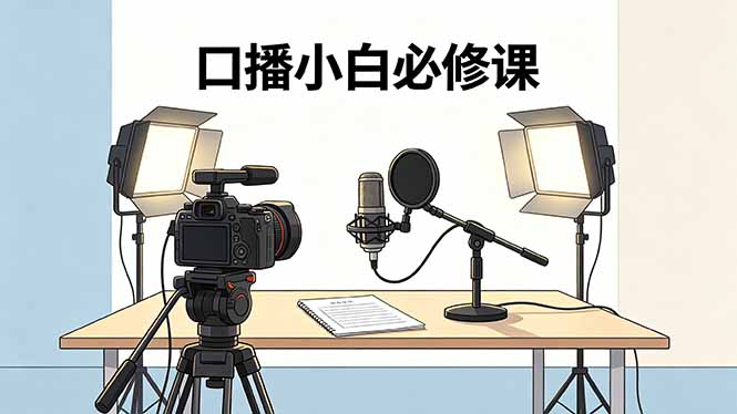 口播小白必修课：录像收音灯光设备+脚本撰写，搭专业级录制场景-吾藏分享