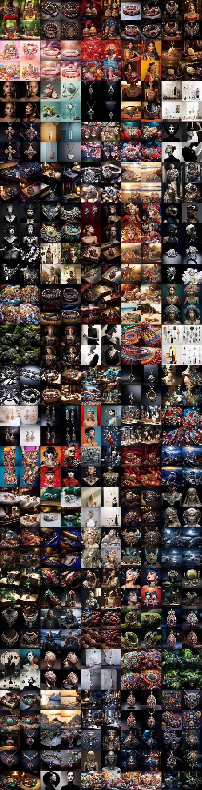 （17272期）460+专业Midjourney珠宝摄影AI提示词+成效果图，戒指/项链/耳环/手链/宝石/及奢侈配饰等全品类-吾藏分享